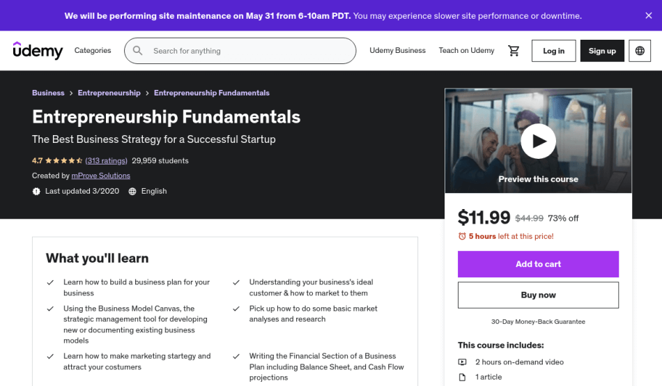 Course Preview Entrepreneurship Fundamentals