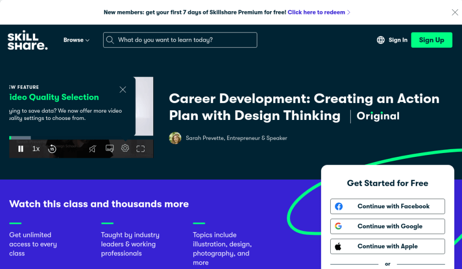 Course Preview Career Development: Creating an Action Plan with Design Thinking