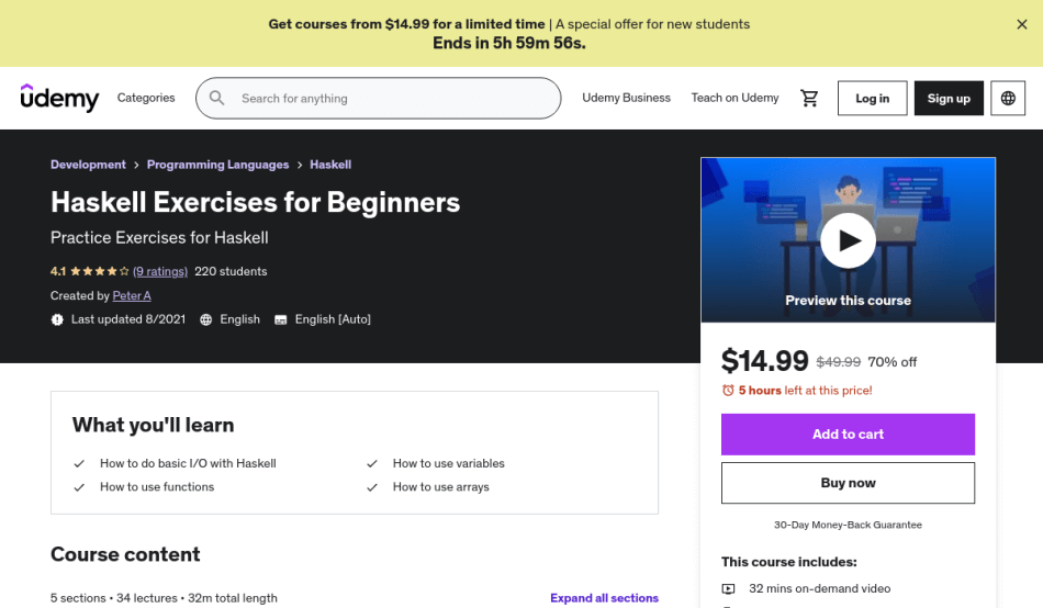 Course Preview Haskell Exercises for Beginners