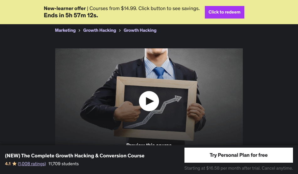 Course Preview (NEW) The Complete Growth Hacking & Conversion Course